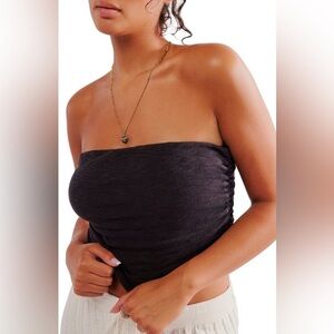 Free People Navy Speckled‎ Tube Knit Top NWT Small
